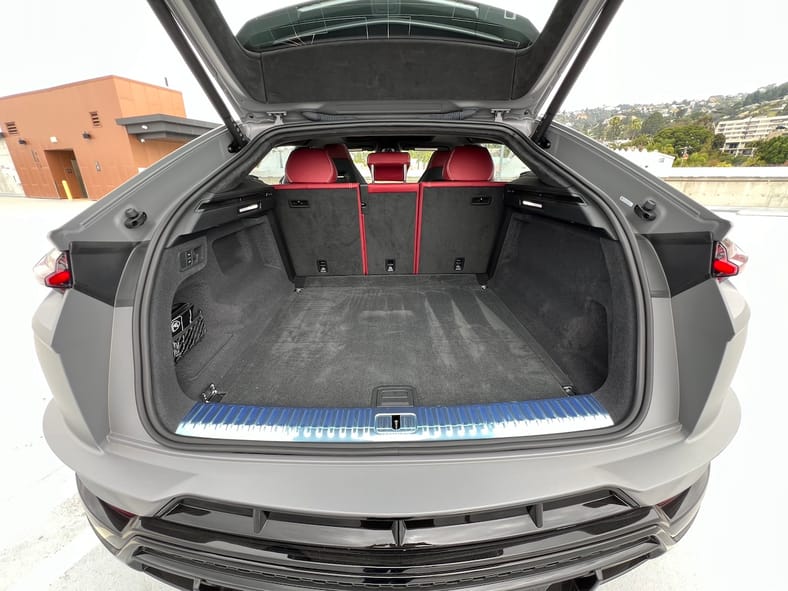 The Spacious Cargo Area In The Lamborghini Urus S