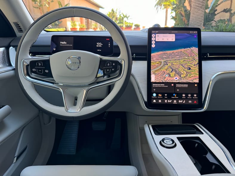 The View From The Driver'S Seat In The 2025 Volvo Ex90