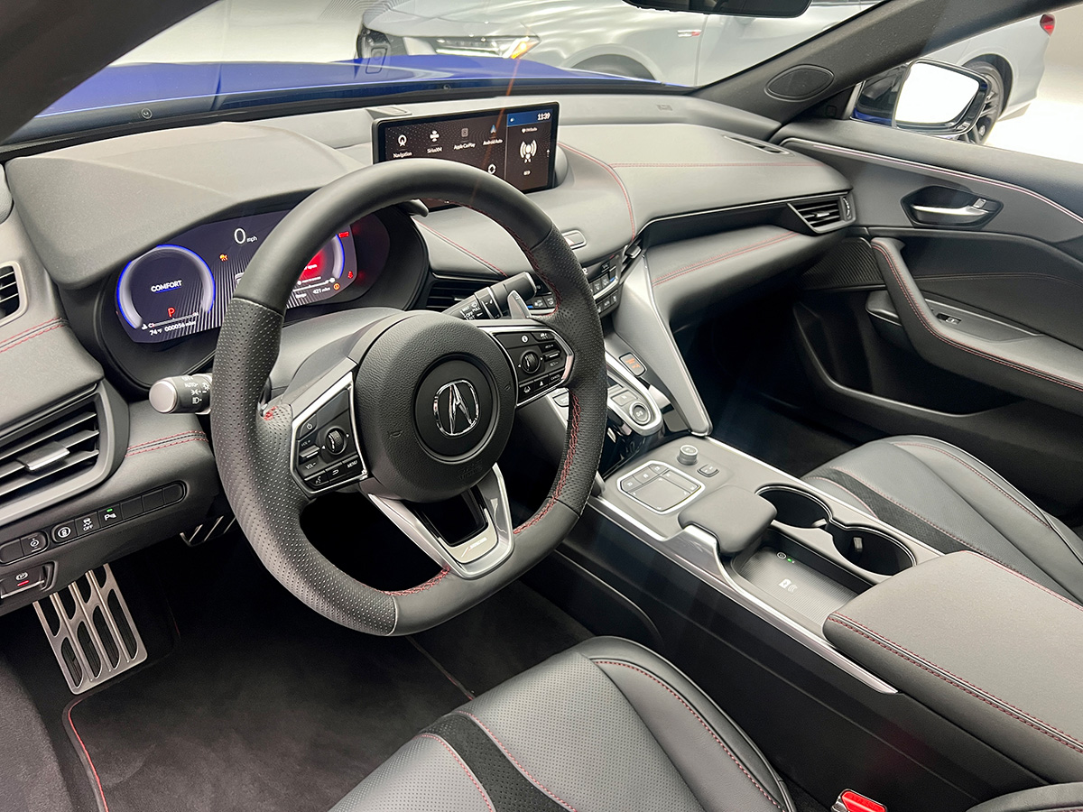 The View Of The Front Seats Of The Acura Tlx Photo Connie Peters