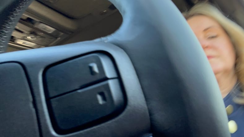 These Buttons On The Back Of The Steering Wheel Can Be Used To Change The Radio Station Or (On The Other Side) Adjust The Volume