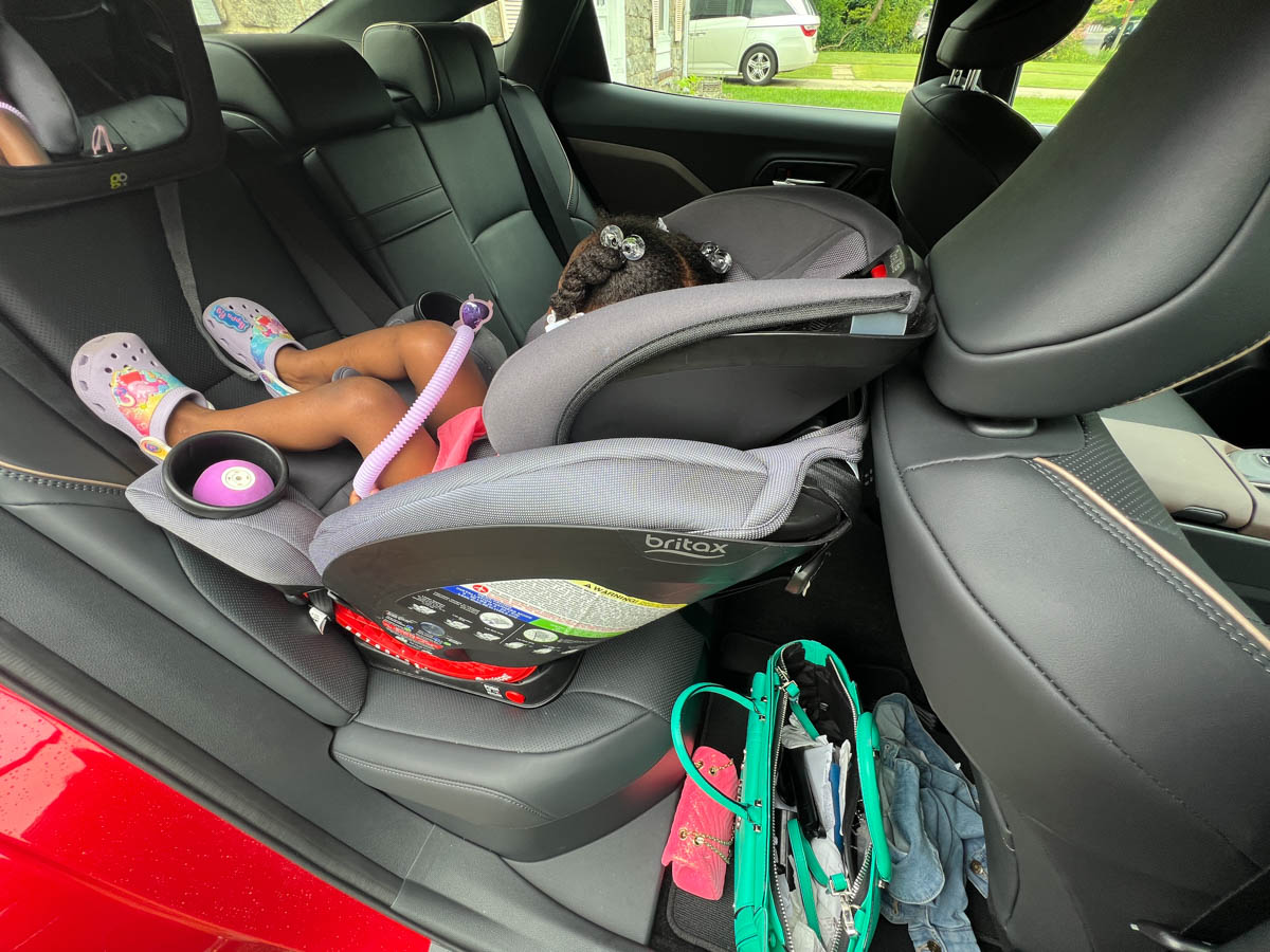 The Mommy And Mini Purses Fit Perfectly In The Back With A Rear-Facing Car Seat.