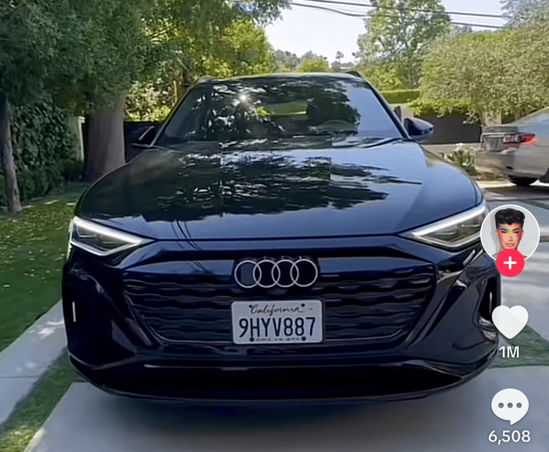 James Charles Audi Q8 E-Tron 