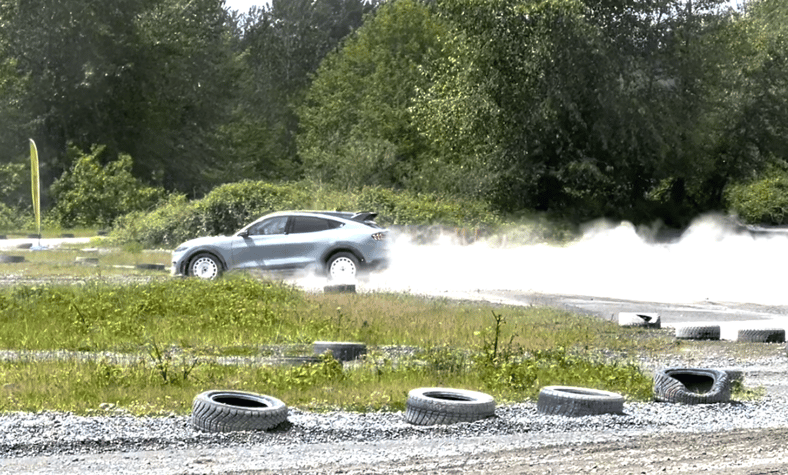 Michelle Miller Kicks Up Dirt In The Ford Mustang Mach-E Rally