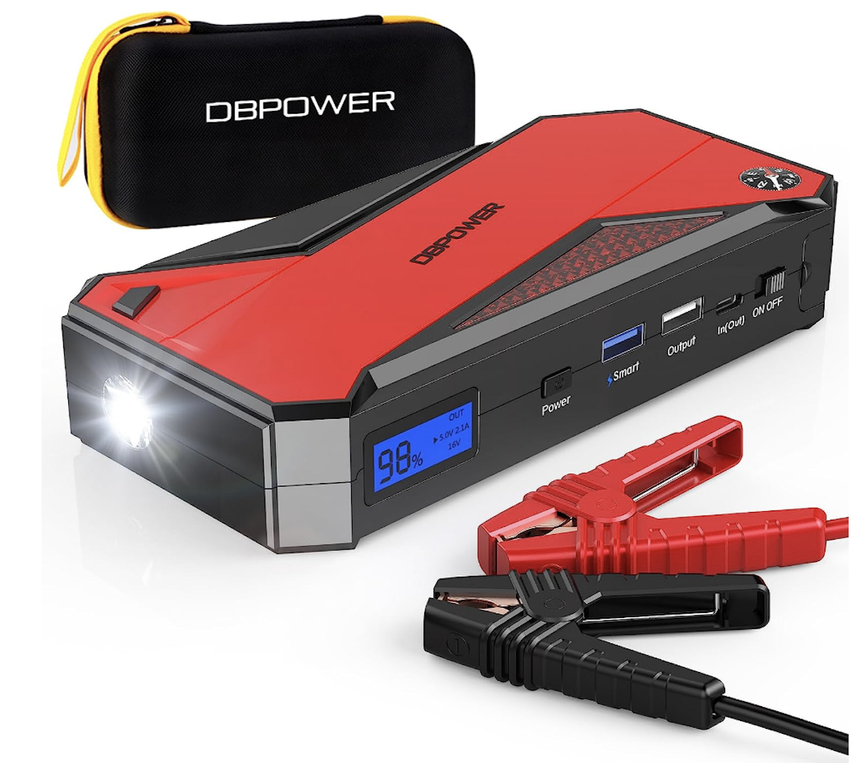 This Portable Power Backup Will Restart Your Car Or Power Small Appliances. 