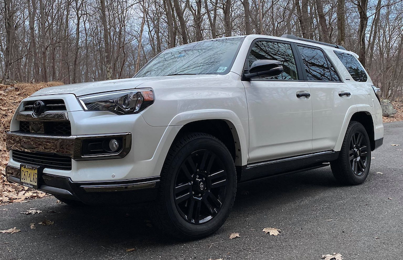 White Toyota 4Runner 3 Row Car Seat Challenge 