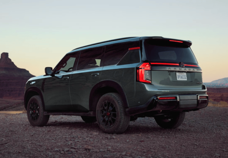 The Rear Tail Lights Of The 2025 Nissan Armada