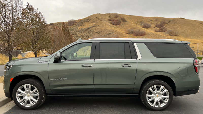 The Silver Sage Metallic Color On The 2023 Chevrolet Suburban High Country Was A Head-Turner In The Best Way.